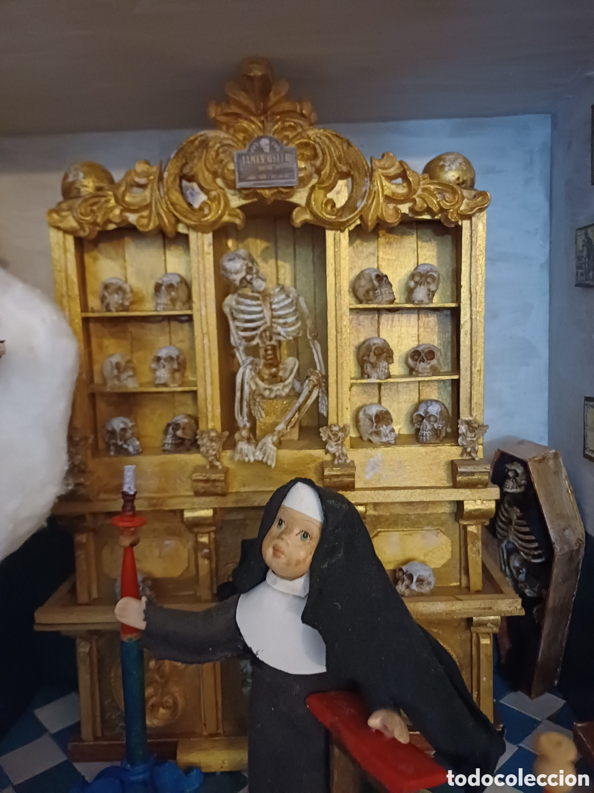 Casas de mu&ntilde;ecas: Diorama aparicionesde monja - Foto 4