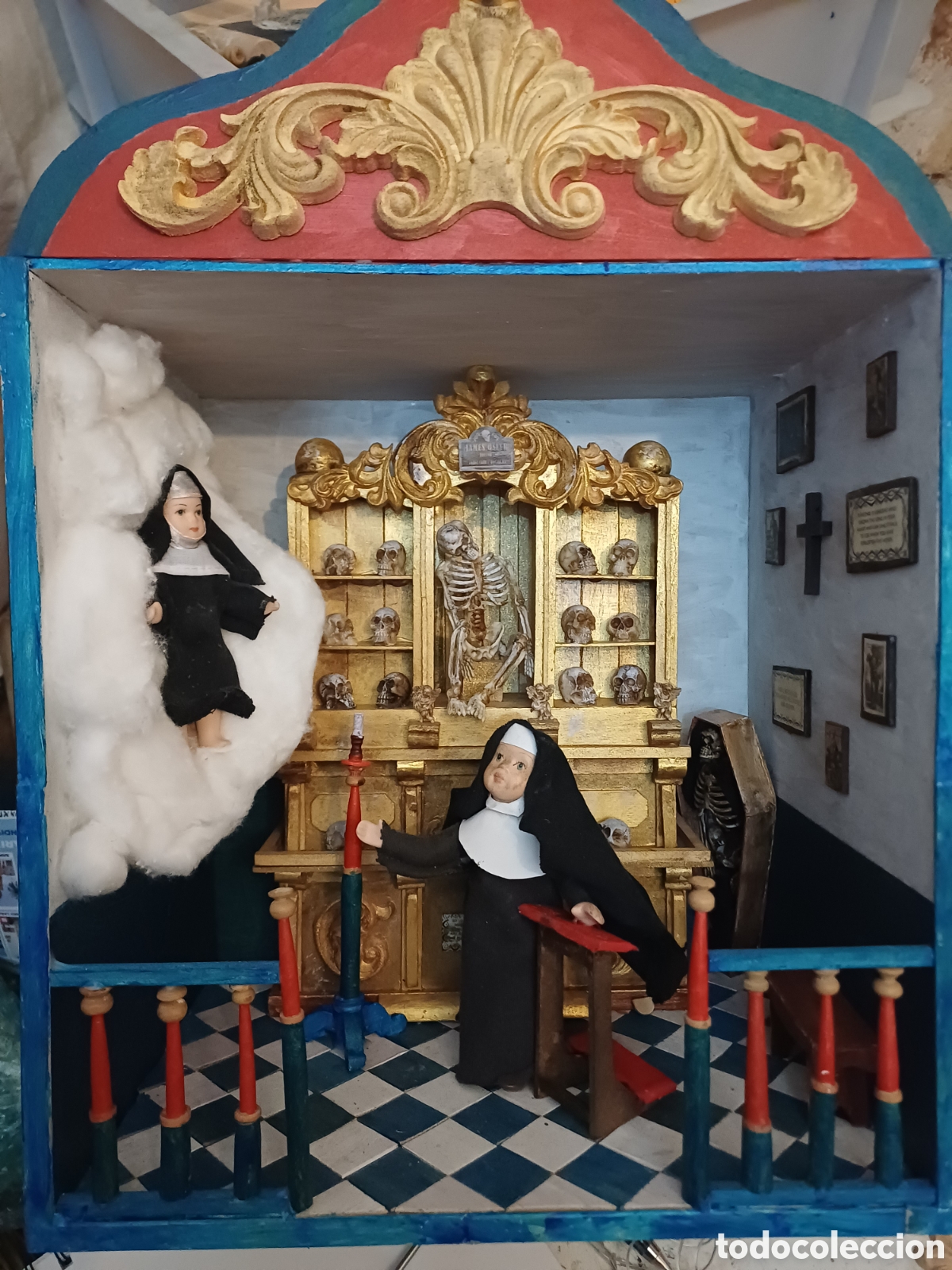 Casas de mu&ntilde;ecas: Diorama aparicionesde monja - Foto 1