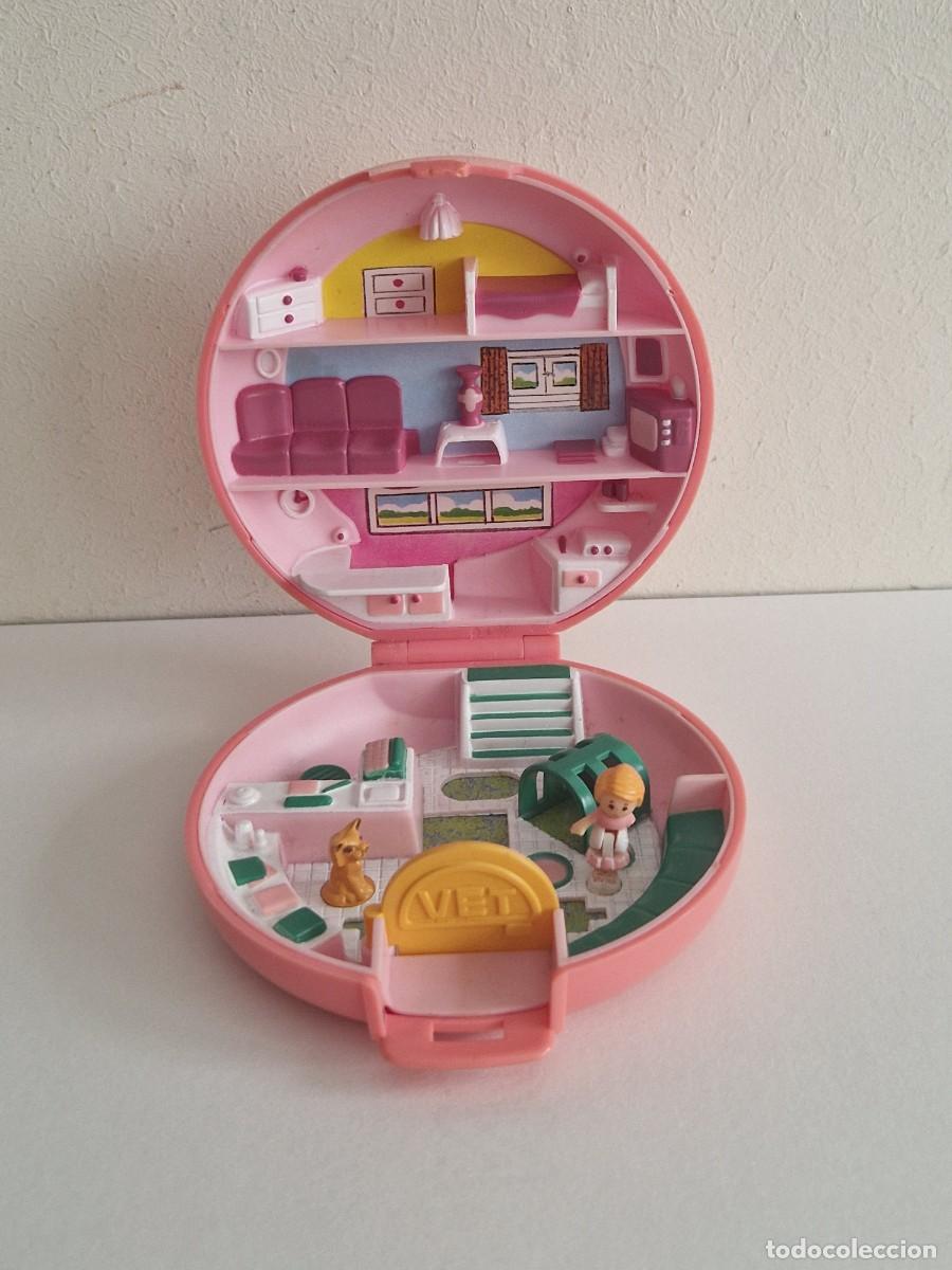 Casas de mu&ntilde;ecas: Polly Pocket Caja Polvera Hospital Veterinario. 1989