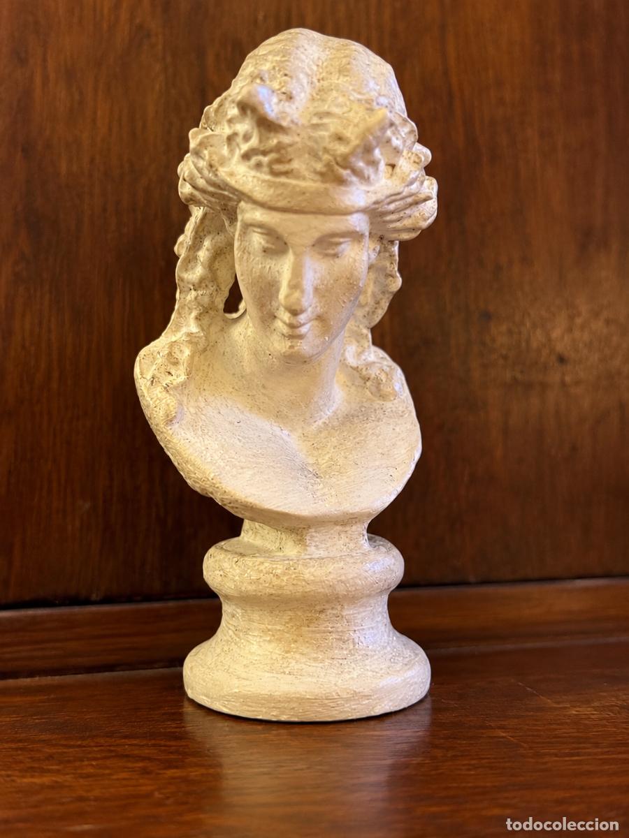 Casas de mu&ntilde;ecas: Figura busto Atenea miniatura casa mu&ntilde;ecas