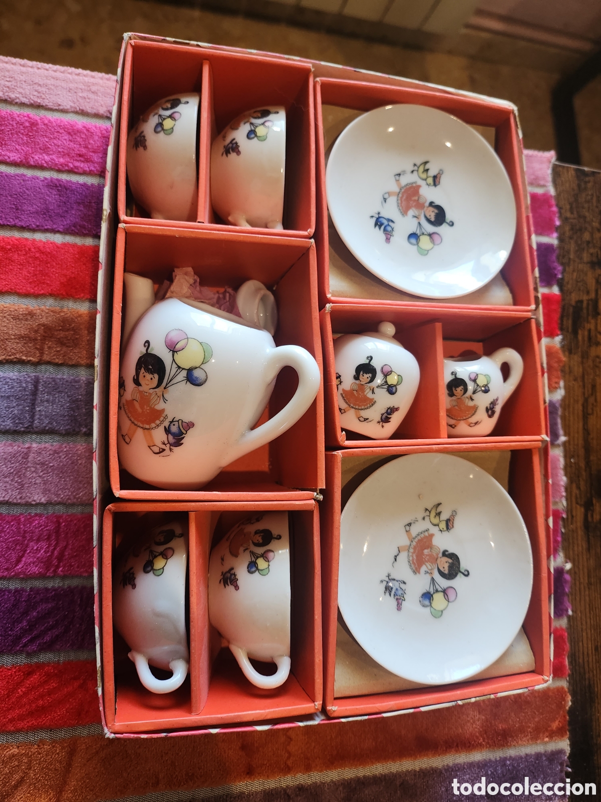 Casas de Bonecas: Juego de cafe de porcelana a&ntilde;os 50