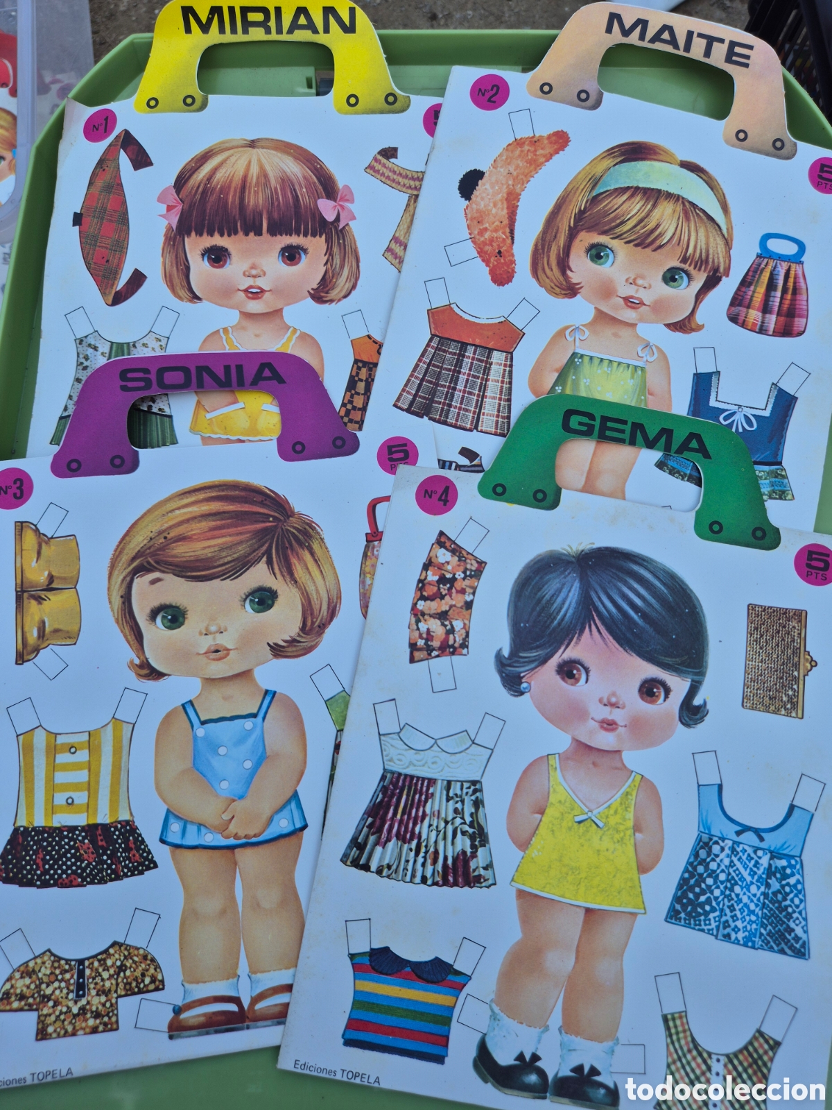 Maisons de Poup&eacute;es: RECORTABLE DE MU&Ntilde;ECAS TOPELA A&Ntilde;O 1974 4 MODELOS MIRIAN SONIA MAITE GEMA