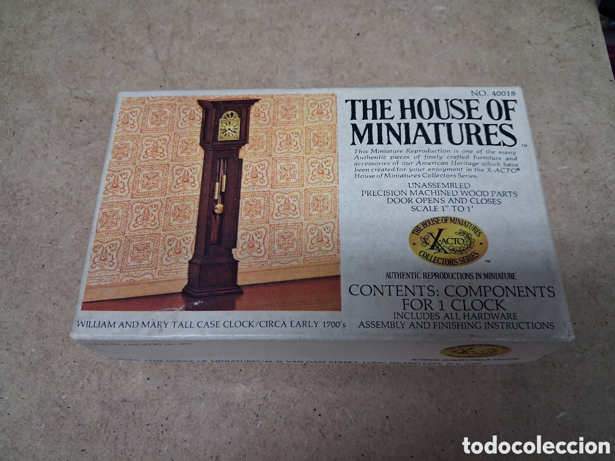 Maisons de Poup&eacute;es: Kit reloj william mary a&ntilde;o 1700 xacto 1/12 casa mu&ntilde;ecas