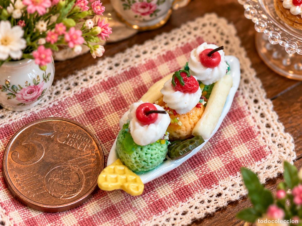 Casas de mu&ntilde;ecas: Barca de helado con pl&aacute;tano para la casa de mu&ntilde;ecas - Foto 4