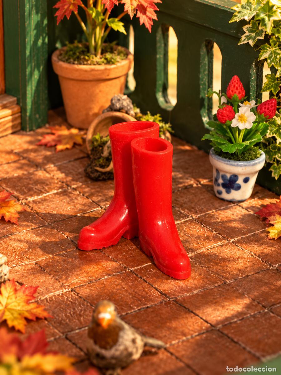 Casas de mu&ntilde;ecas: Botas rojas miniatura casa de mu&ntilde;ecas - Foto 4