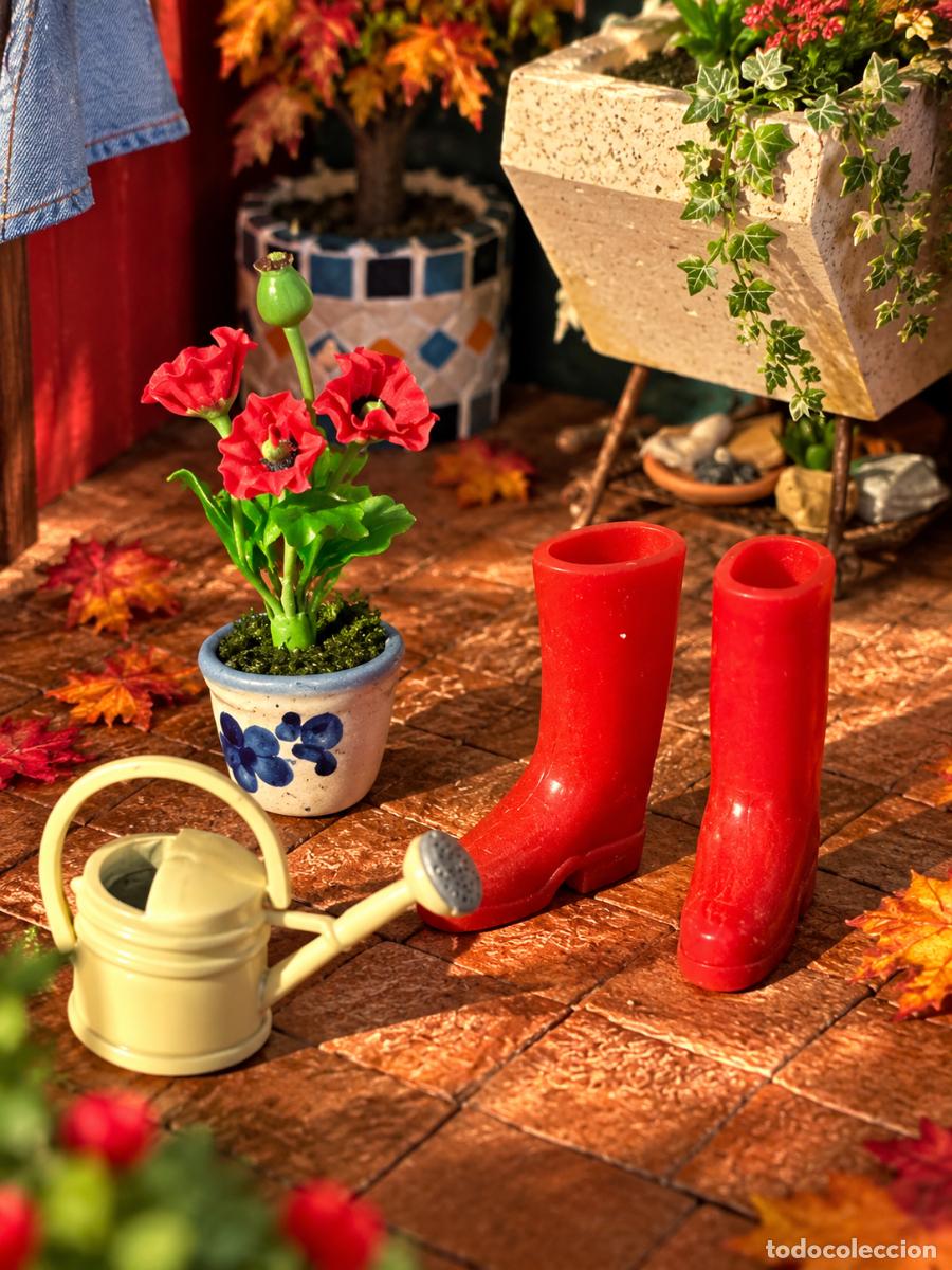 Casas de mu&ntilde;ecas: Botas rojas miniatura casa de mu&ntilde;ecas - Foto 5