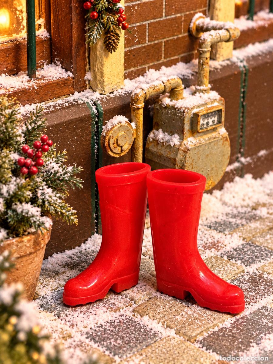 Casas de mu&ntilde;ecas: Botas rojas miniatura casa de mu&ntilde;ecas - Foto 7