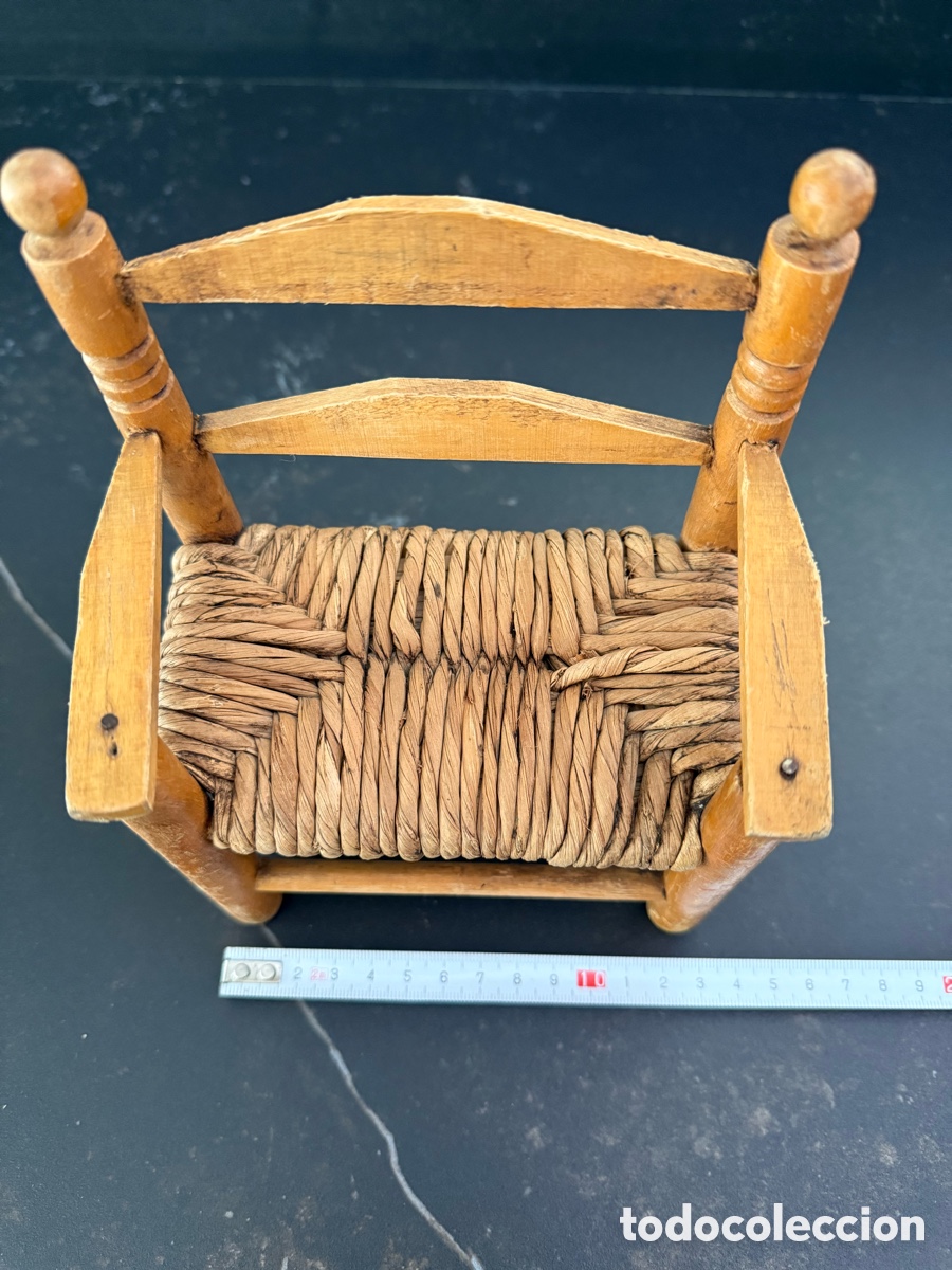 Casas de mu&ntilde;ecas: Silla juguete vintage antiguo mu&ntilde;ecos