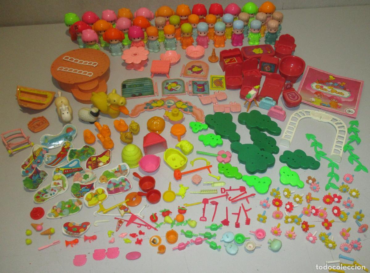 Doll houses: PINYPON PIN Y PON, lote 35 figuras y accesorios, FAMOSA a&ntilde;os 80