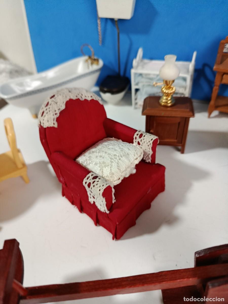 Casas de mu&ntilde;ecas: LOTE DE MUEBLES PARA CASA DE MU&Ntilde;ECAS - Foto 5
