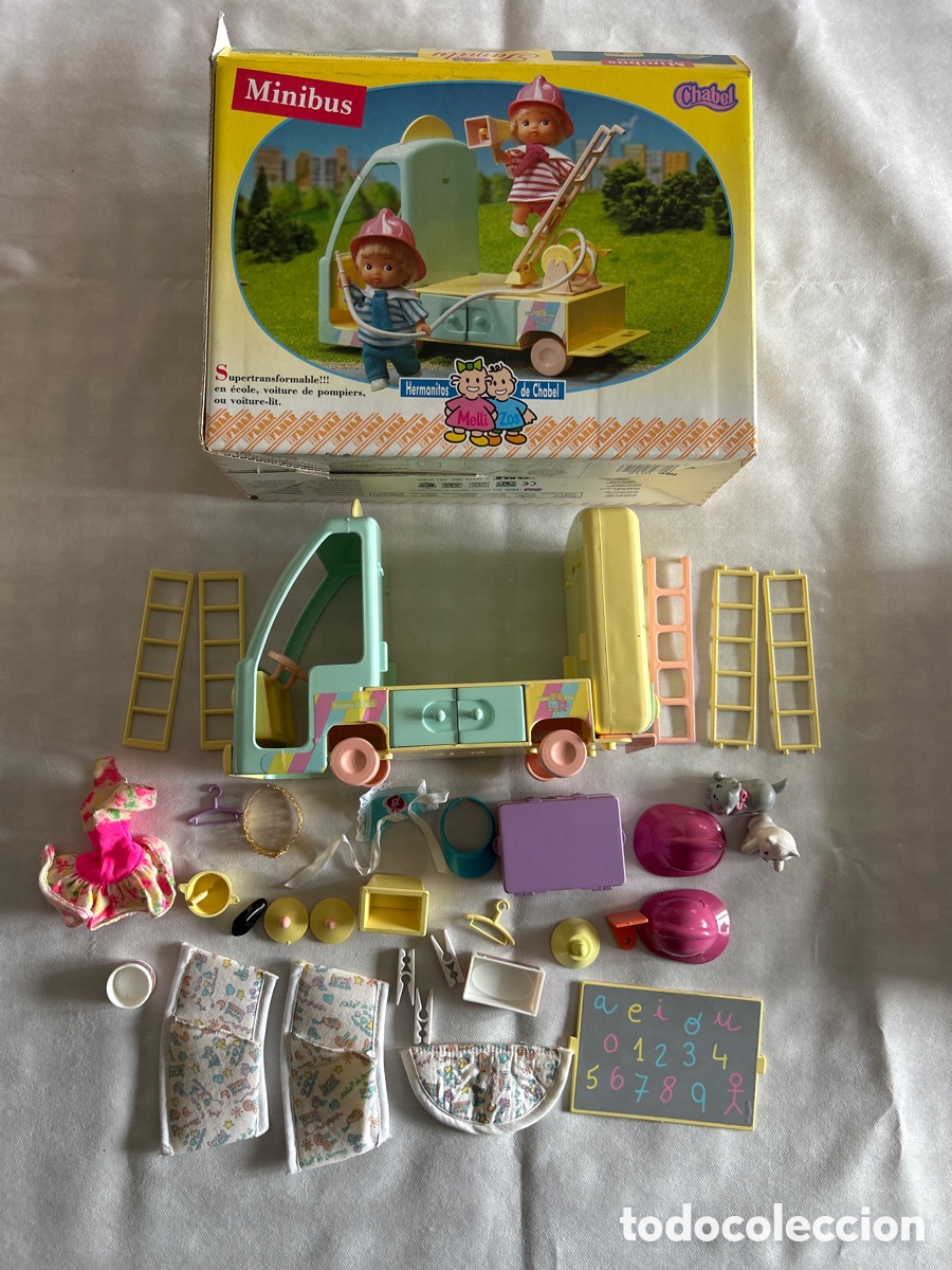 Casas de mu&ntilde;ecas: Minib&uacute;s transformable Mellizos hermanitos Chabel - Foto 2