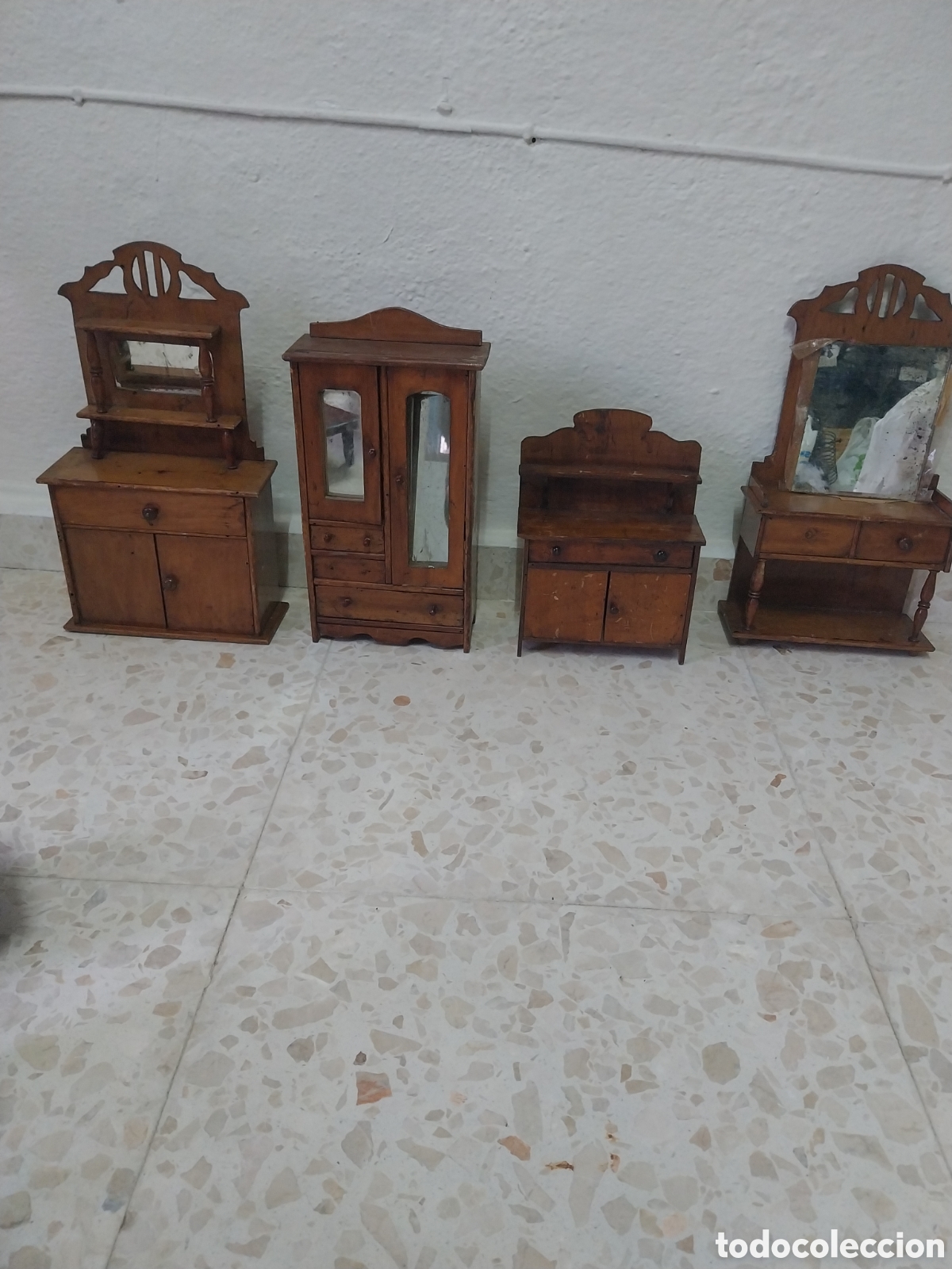 Casas de mu&ntilde;ecas: Madera casita mobiliario - Foto 2