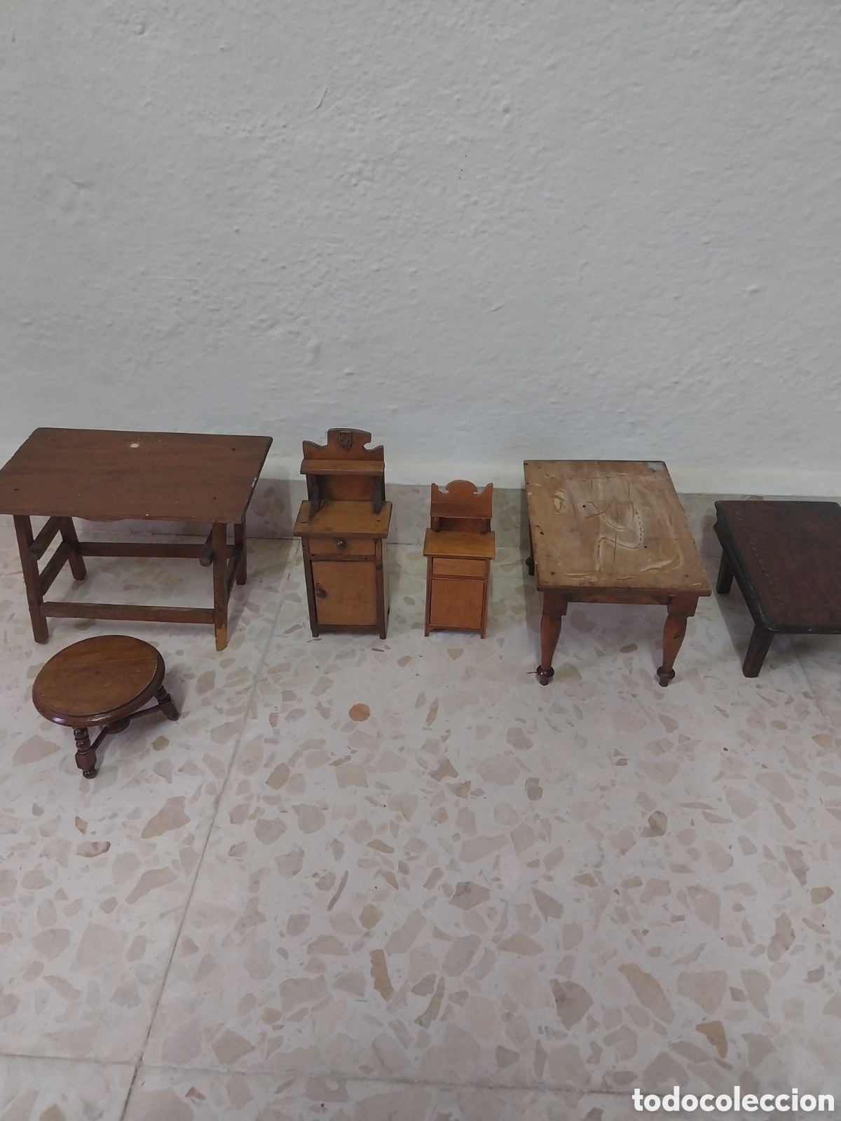 Casas de mu&ntilde;ecas: Madera casita mobiliario - Foto 3