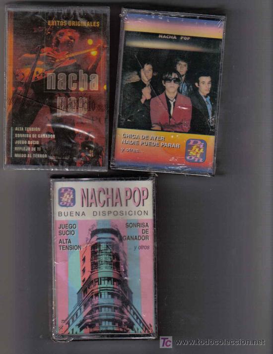 Casetes antiguos: 3 CASETES ORIGINALES DE NACHA POP - Foto 1