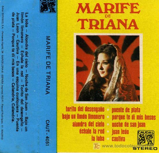 Casetes antiguos: MARIFE DE TRIANA - MARIFE DE TRIANA (1977) - Foto 1