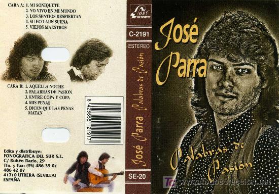 Casetes antiguos: JOSE PARRA  PALABRAS DE PASION - Foto 1