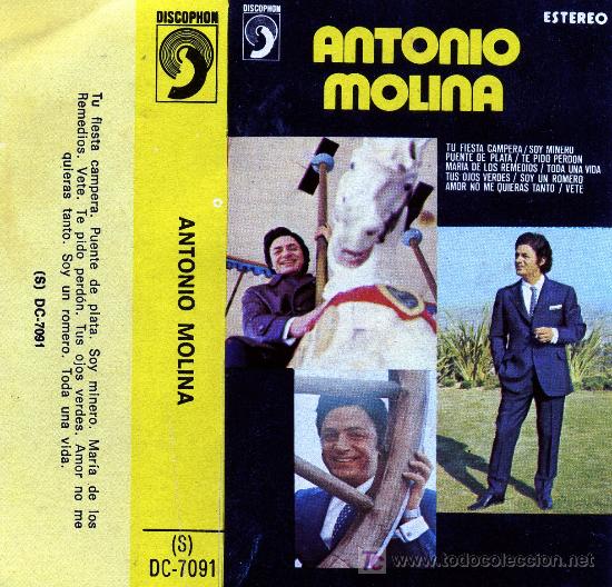 Casetes antiguos: ANTONIO MOLINA - DE PLATA Y ORO (1972) - Foto 1