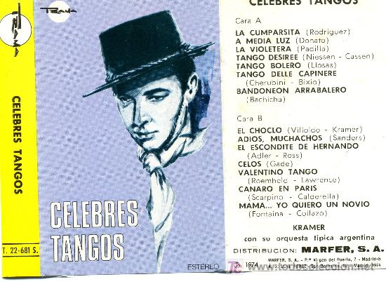 Casetes antiguos: CELEBRES TANGOS (1973) - Foto 1