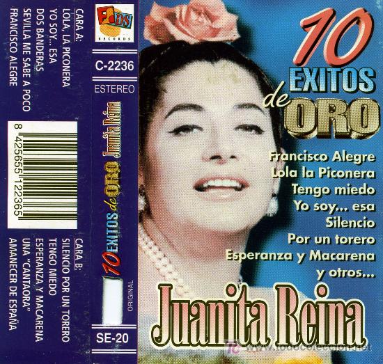 Casetes antiguos: JUANITA REINA - 10 EXITOS DE ORO (1998) - Foto 1