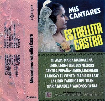 Casetes antiguos: MIS CANTARES   ESTRELLITA CASTRO - Foto 1