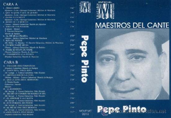Casetes antiguos: MAESTROS DEL CANTE PEPE PINTO - Foto 1