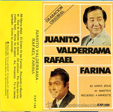 Casetes antiguos: JUANITO VALDERRAMA Y RAFAEL FARINA - Foto 1
