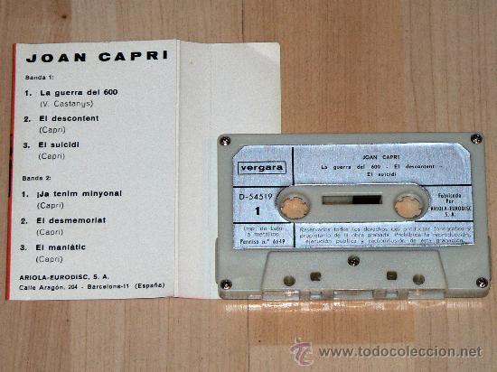 Casetes antiguos: DOS CASETES DE JOAN CAPRI - Foto 2