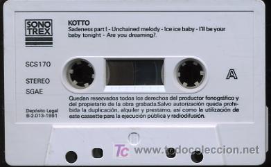 Cassetes antigas: Kotto - 1991 (Solo cinta)