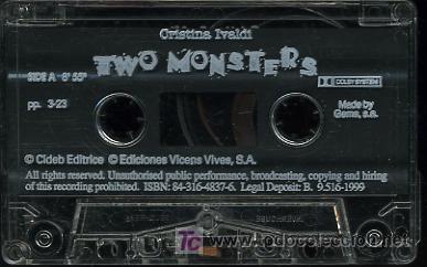Cassetes antigas: Cristina Ibaldi - Two Monsters - 1999 (Solo cinta)