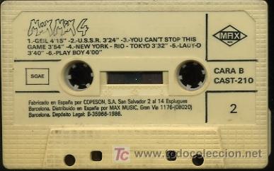 Cassetes antigas: Mad Mix 4 - 1986 (Solo cinta)