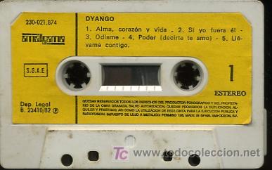 Casetes antiguos: Dyango - 1982 (Solo cinta) - Foto 1