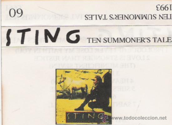 Casetes antiguos: CASETE  GRABADO DE STING - Foto 1