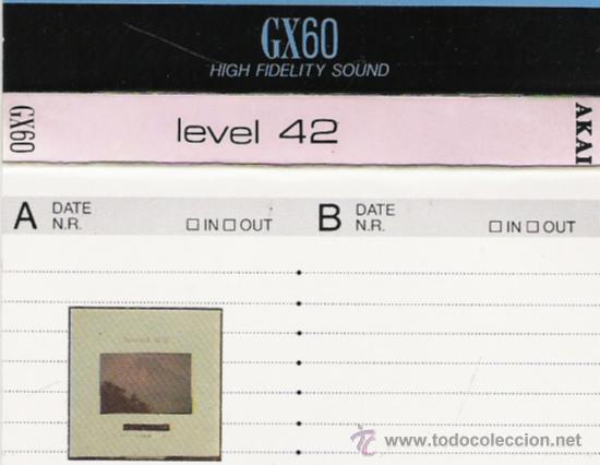 Casetes antiguos: CASETE  GRABADO DE LEVEL 42 - Foto 1