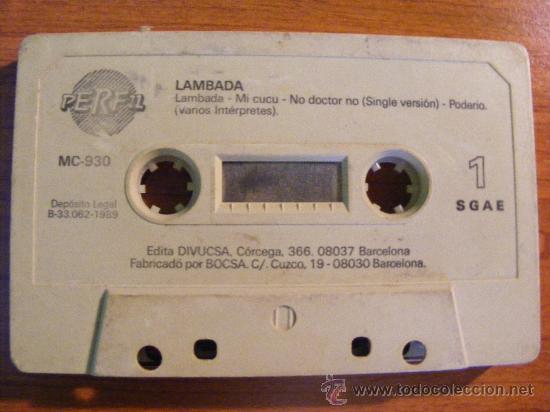 Casetes antiguos: 1 CASSETE ORIGINAL (SIN CARATULA)---LAMBADA - Foto 1