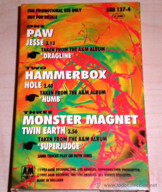 Casetes antiguos: WILD CARD - PAW, HAMMERBOX, MONSTER MAGNET - Foto 2