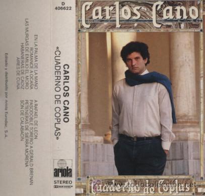 Casetes antiguos: CARLOS CANO  CUADERNO DE COPLAS - Foto 1