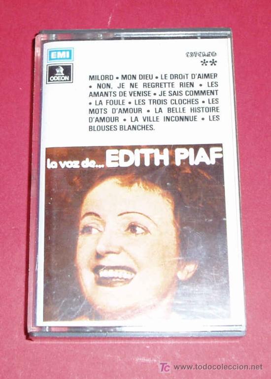 Casetes antiguos: LA VOZ DE EDITH PIAF. EMI-ODEON - Foto 1