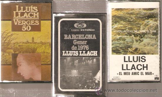 Casetes antiguos: LLUIS LLACH  - 3 CASETES ORIGINALES - Foto 1