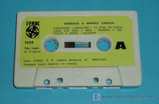 Casetes antiguos: HOMENAJE A MANOLO CARACOL - Foto 1