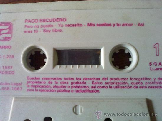 Casetes antiguos: Paco escudero (Zafiro, 1987) - Foto 1