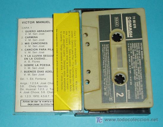 Casetes antiguos: VICTOR MANUEL. RECUERDOS. SMASH - Foto 2