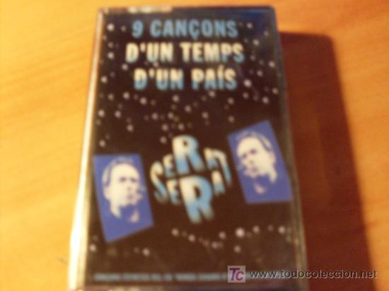 Casetes antiguos: SERRAT ( 9 CAN&Ccedil;ONS DUN TEMPS DUN PAIS ) - Foto 1