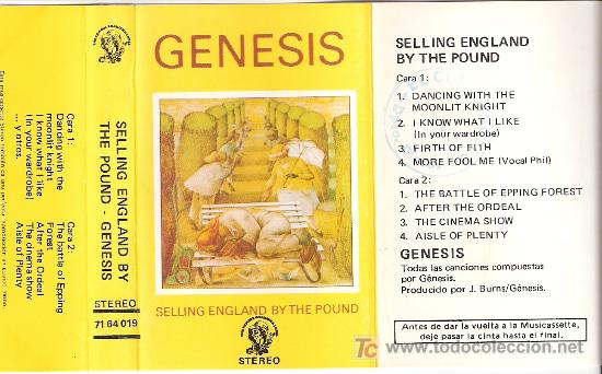 Casetes antiguos: Genesis. Selling england by the pound. - Foto 1