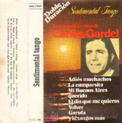 Casetes antiguos: SENTIMENTAL TANGO LOS GRANDES EXITOS DE CARLOS GARDEL - Foto 1