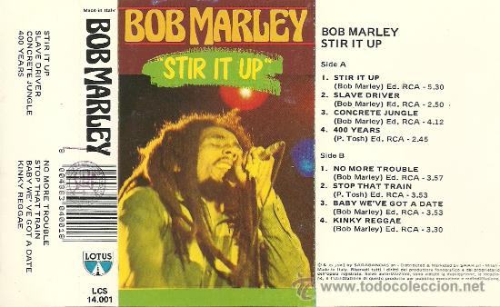 Casetes antiguos: BOB MARLEY &rdquo;STIR IT UP&rdquo; CASSETTE - Foto 1