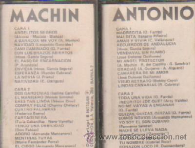Casetes antiguos: ANTONIO MACHIN  2 CASETES - Foto 1