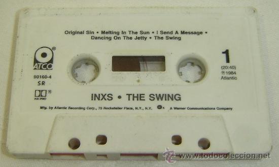 Casetes antiguos: CINTA K-7 CASSETTE SIN CARATULA INXS-THE SWING-ATCO 1984