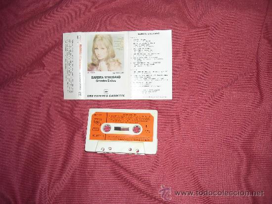 Casetes antiguos: BARBRA STREISAND GRANDES EXITOS CASSETTE ORIGINAL CBS SPA - Foto 1