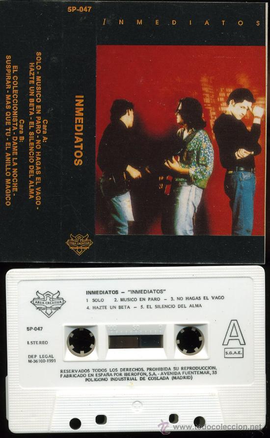 Alte Kassetten: Inmediatos - Inmediatos - Casete 1991 - Como nueva