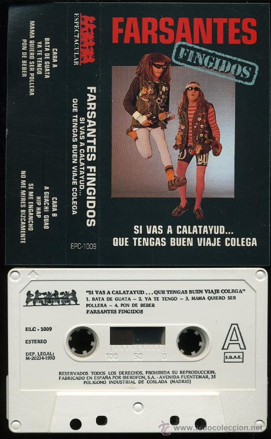 Alte Kassetten: Farsantes Fingidos - Casete 1990 - Como nueva